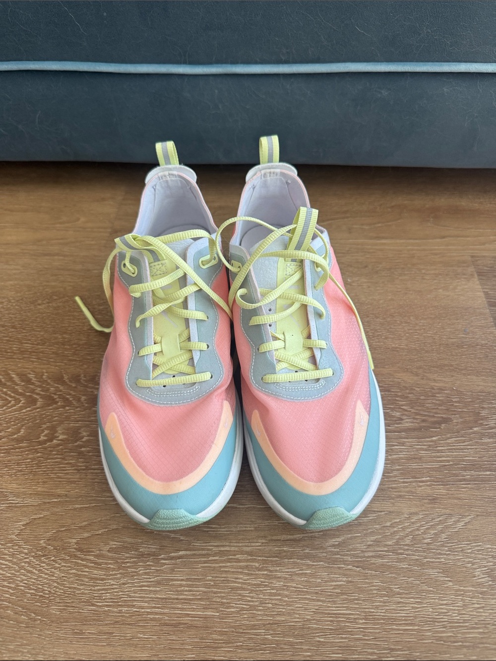 Nike Women's Pastel Pink, Blue & Yellow Sneakers